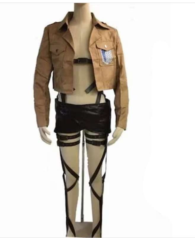 進撃の巨人 調査兵団 全身 ベルト ジャケット 腰巻き 3点セット 立体機動装置 フリーサイズ コスプレ衣装 男女兼用