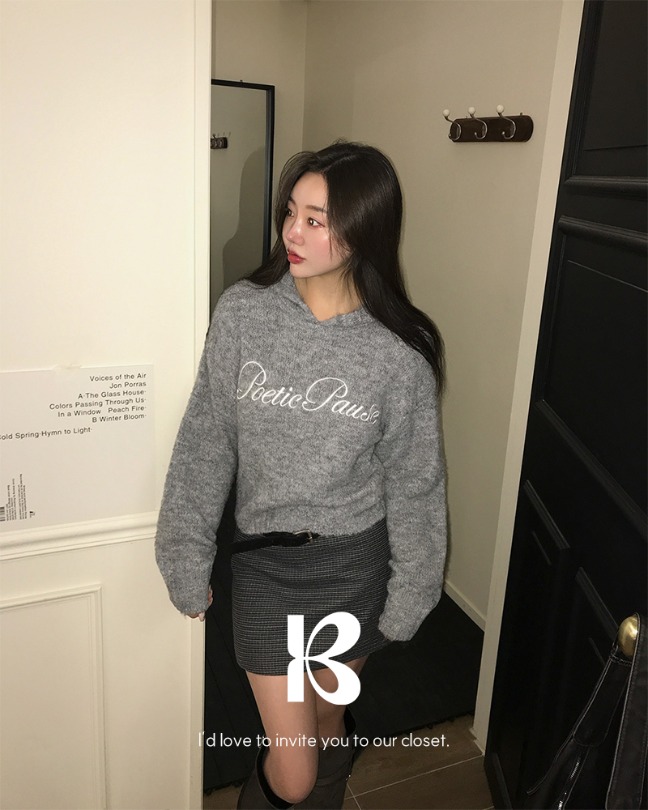 ブリングレターリングフードウールニット nt1322