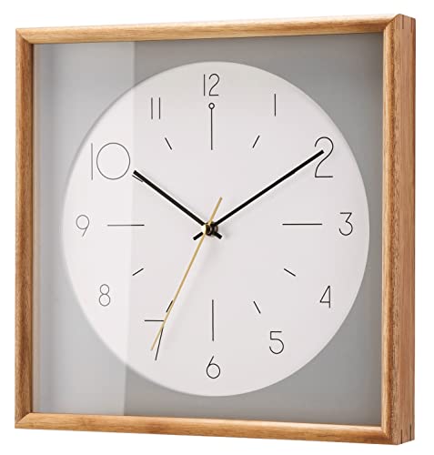 インターフォルム 掛け時計 電波時計 カードル CL-4059 アート 木 電波ステップムーブメント