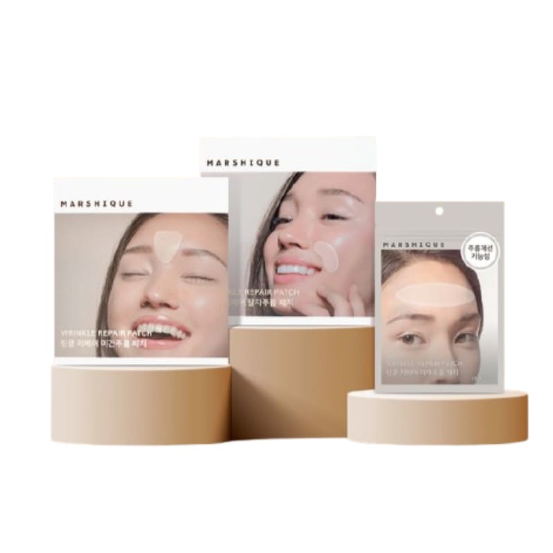 マルシーク リンクリペア プリーツパッチ 3点セット (眉間55パッチほうれい線60パッチ額15パッチ)