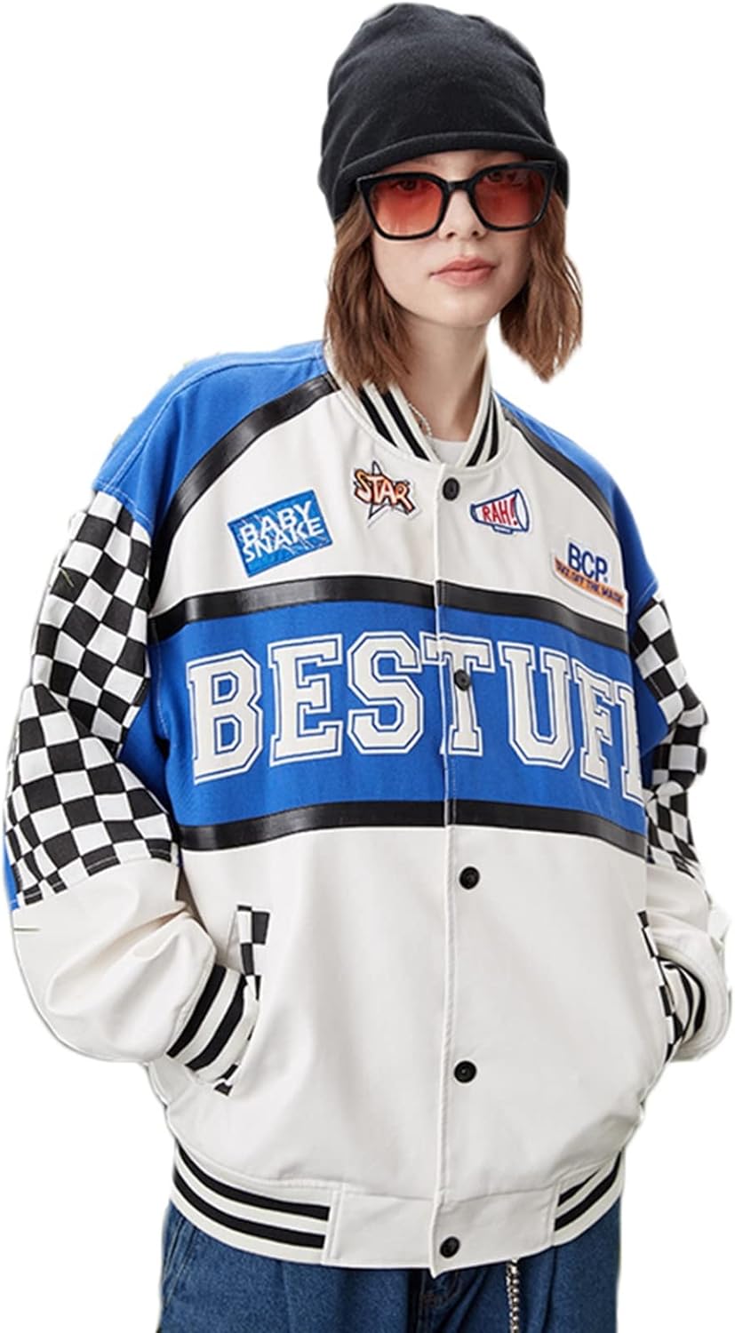 スタジアムジャンパー メンズ 春 秋 スタジャン ジャケット 立ち襟 PU革 パッチワーク 刺繍 カジュアル 防寒 防風 アウター ブルゾン 通勤 通学 サイクリング ジャンパー 大きいサイズ おしゃ