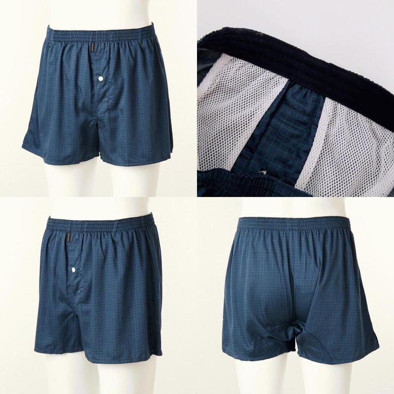 綿モーダル小切手捺染男性マジックトランクVMP1956MNBCSG