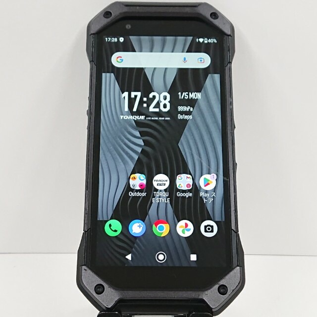 TORQUE 5G KYG01 au ブラック 送料無料 本体 c16144 【中古】