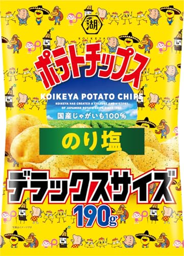 湖池屋 デラックスサイズ 湖池屋ポテトチップス のり塩 190g12袋