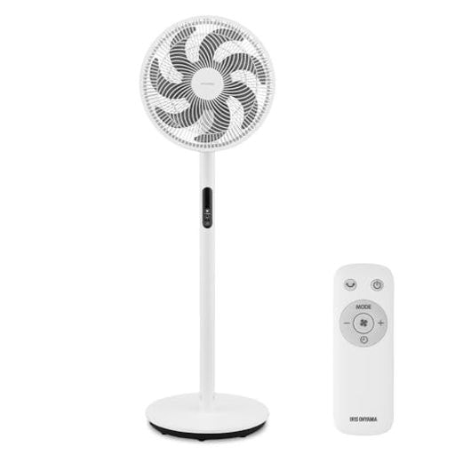 【省エネ】 アイリスオーヤマ(IRIS OHYAMA) リモコン式リビング扇風機 DCモーター 9段階風量調整 静音 16.6DB 7枚羽根 首振り おやすみモード タイマー設定 お手入れ簡単 デザイ