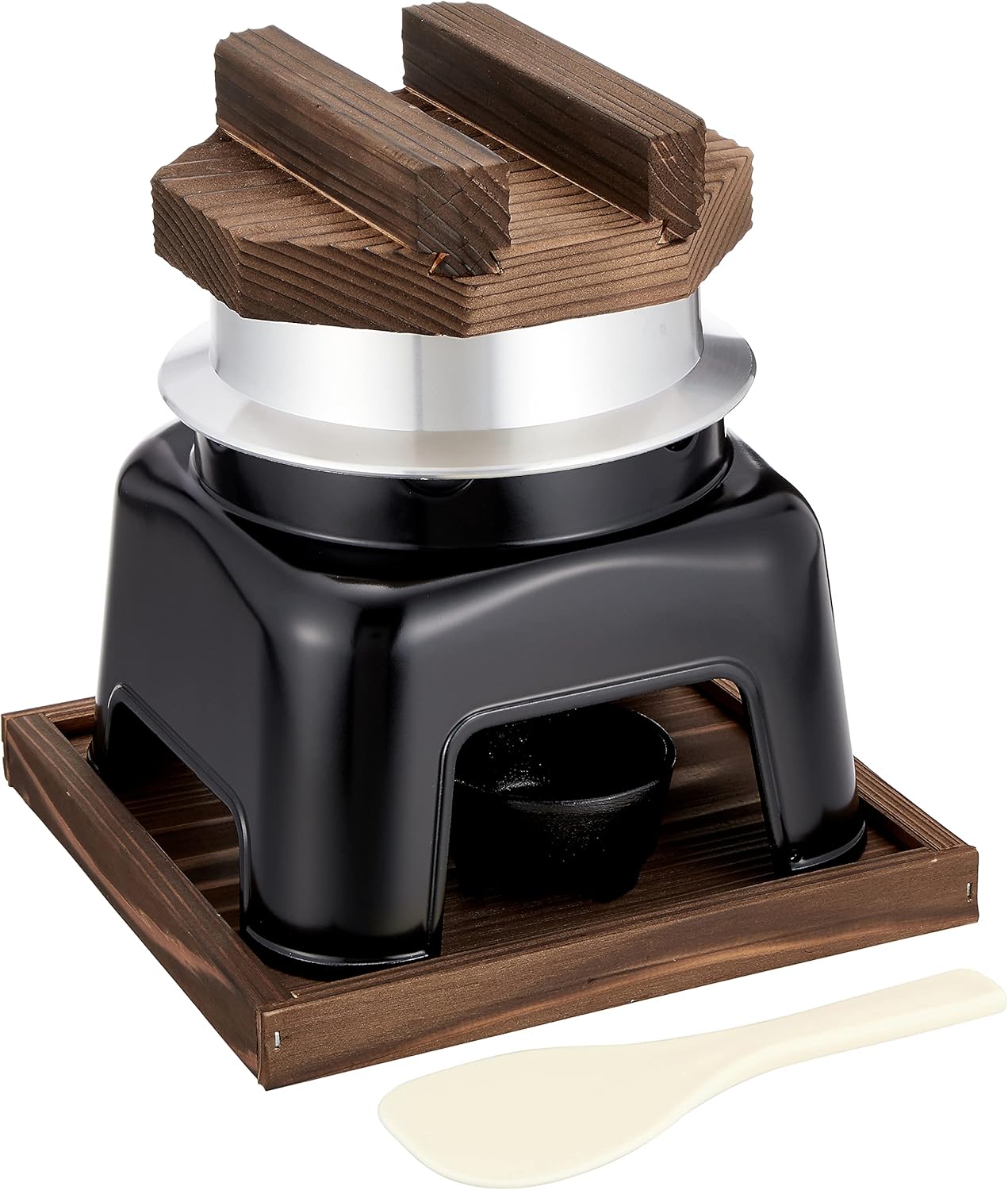 遠藤商事 TKG 卓上ご飯鍋 フッ素加工 釜めしセット 1合炊 フッ素加工でくっつかない おいしく簡単にお米・備蓄米をたける アウトドアにも使える 業務用 QKM51