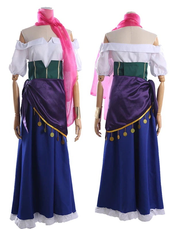 エスメラルダ コスプレ ドレス ノートルダムの鐘衣装 コスチューム 仮装 フルセット