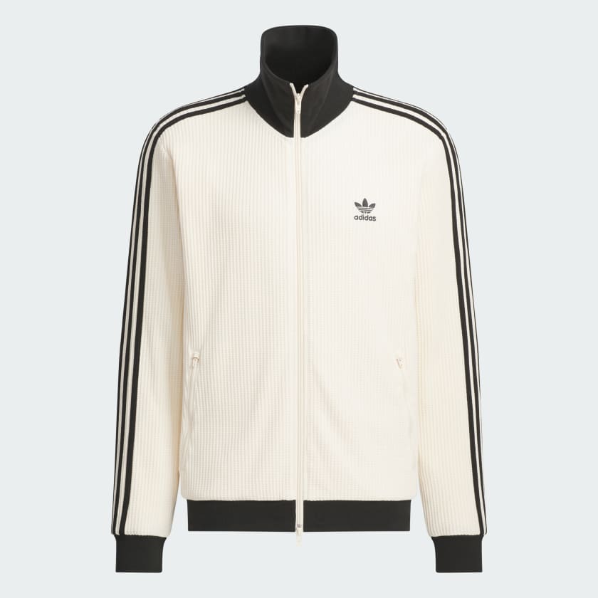 【35％OFF】 ワッフル adidas Qoo10 トラック ミドル ジャケット ジャケット・アウター