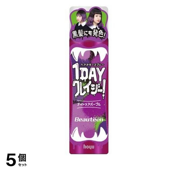 ビューティーン 1DAYクレイジー! ナイトメアパープル 35g 5個セット