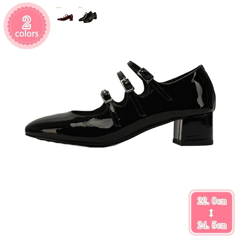 1000円OFFクーポン 4cmヒール 歩きやすい パンプス ストラップ チャンキーヒール 太ヒール スクエアトゥ 上品 きれいめ レディース 美脚パンプス 痛くない 結婚式 花嫁靴 二次会 パーティ