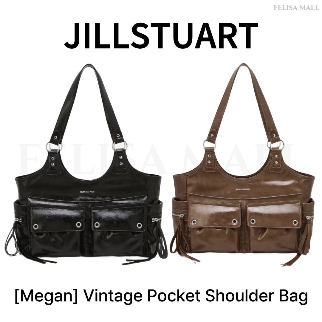 [JILLSTUART] 【Megan】 Vintage Pocket Shoulder Bag 人気 韓国バッグ