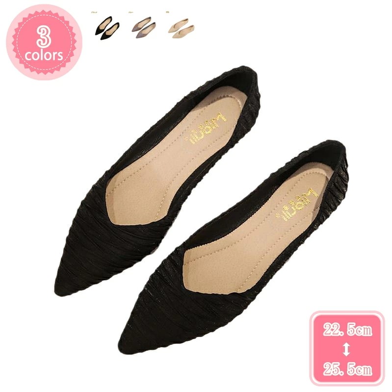 1000円OFFクーポン パンプス ぺたんこ 歩きやすい 走れる ポインテッドトゥ フラットヒール 疲れない レディース ぺたんこ バレエシューズ オフィス 通勤 通学 カジュアル バレエパンプス 秋