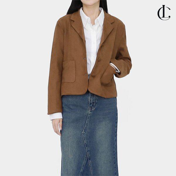 女性ジャケット シングル スエード クロップド 中間シーズン ジャケット LRR001