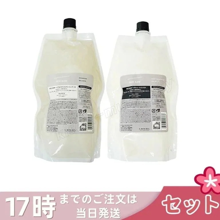 【シャンプー＆トリートメント】ルベル LEBEL シーソー ヘア＆スキャルプシャンプーB＆ヘアトリー