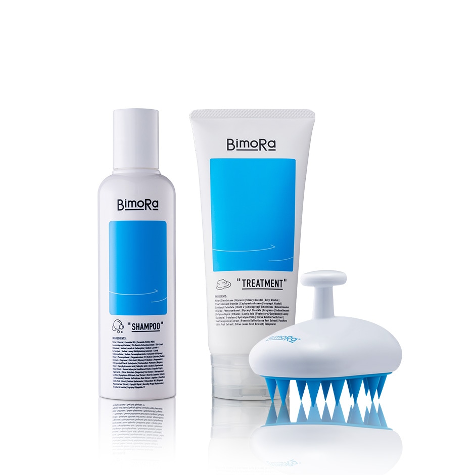 BimoRa シャンプー トリートメント シャンプーブラシ ヘアケアセット 頭皮ケア 高保湿 日本製