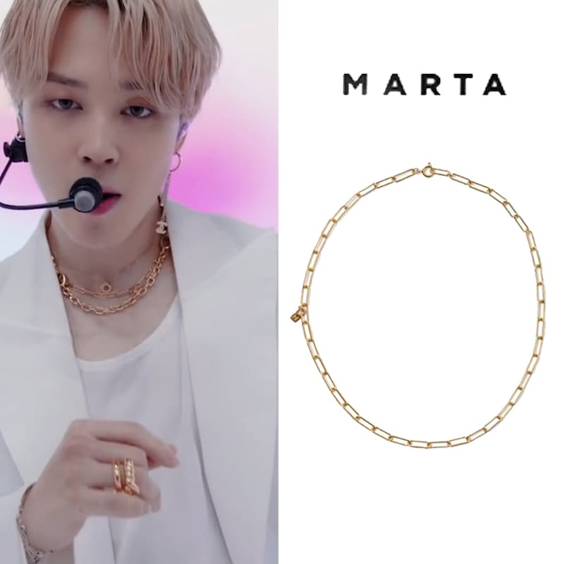 bts jimin着用 [MARTA] CLIP NECKLACE_Gold / ジミンネックレス