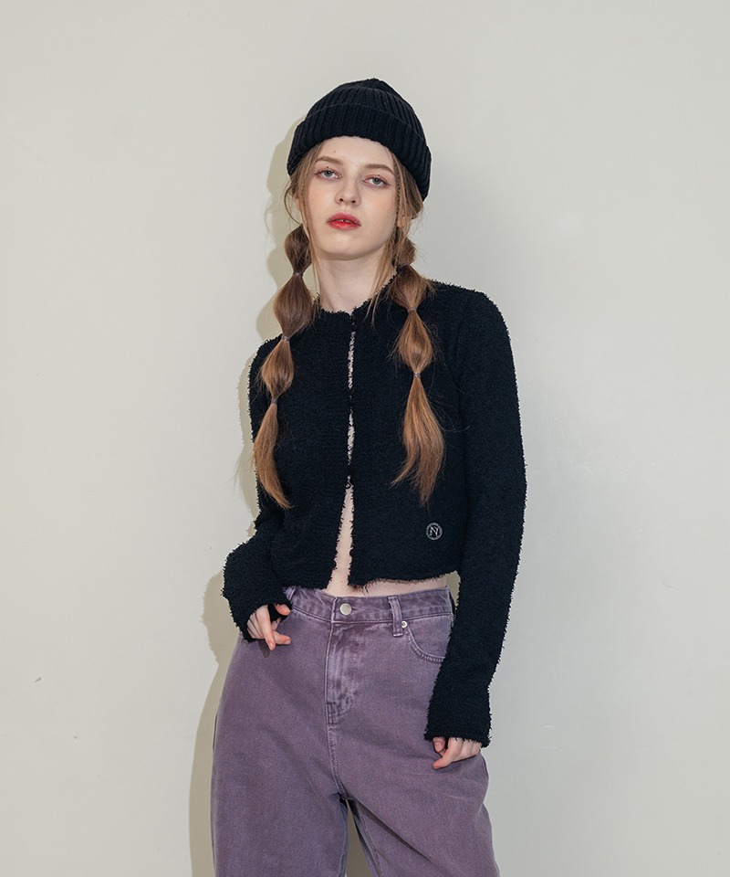 FW 22 JANET BUTTON KNIT _ BLACK