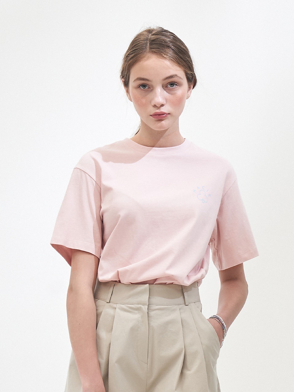 HACIE SIDE SLIT CRAYON Tシャツ