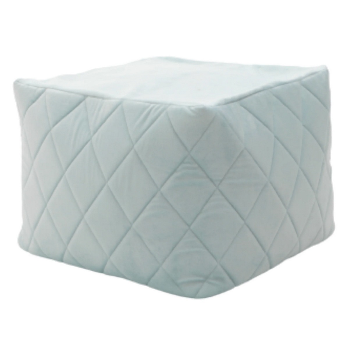 【I】セルタン ダイヤモンドキルト ビーズクッション QUBE 四角 XLサイズ ブルーヘイズ クッション ビーズ キューブ 【受注生産品】クッション