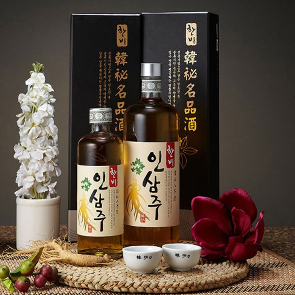 [飾り用空き瓶] 韓秘(ハンビ)名品 高麗人参酒 ダイエット酒