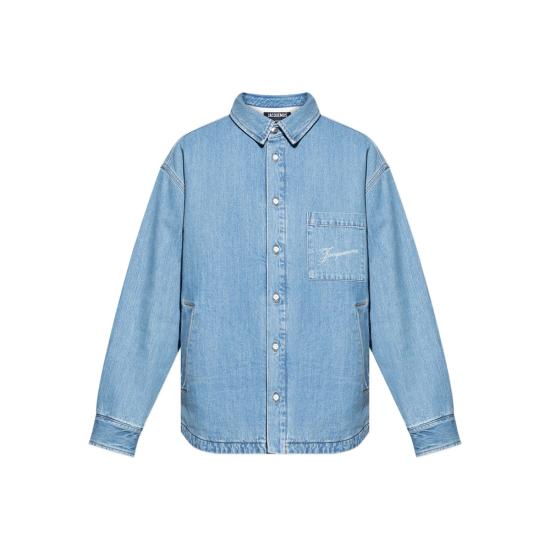 JACQUEMUS Men Denim Jackets OUM00115 AD00017 33C BLUE