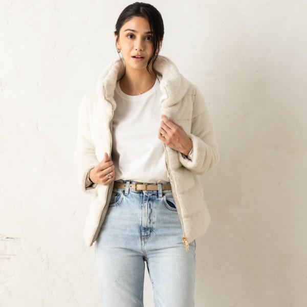 ダウンジャケット コート ホワイト レディース PI1166D 12354 1985