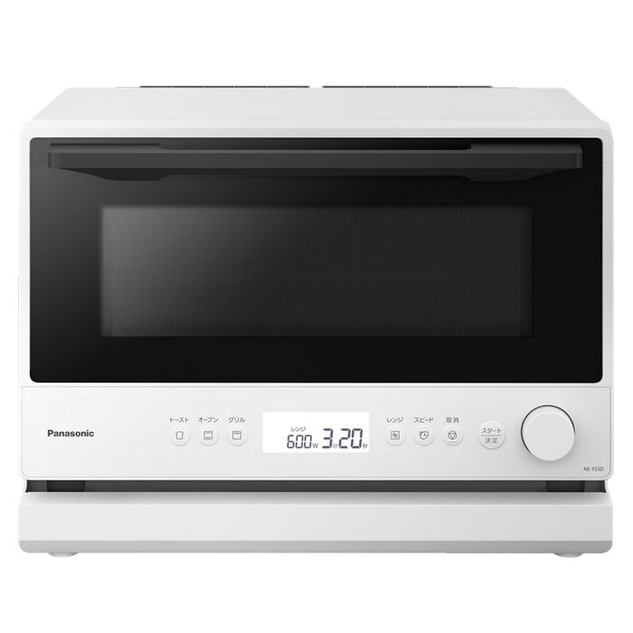 オーブンレンジ 23L ワイド＆フラット たて開き NE-FS3D-W ホワイト