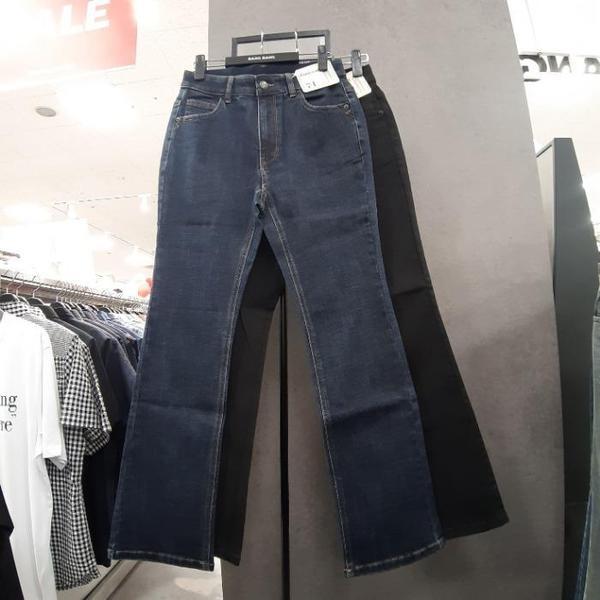 HC09 女性 秋の新作 スリムブーツカット ジーンズ 厚手のしっかりとしたパワーのあるブ (S40947744)