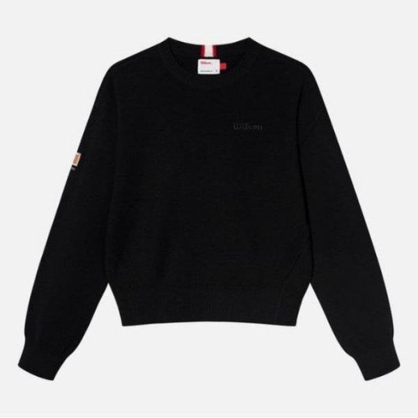 長袖Tシャツ VQA W241002GTL22-BLK 女性 ラウンドネック 長袖セーター