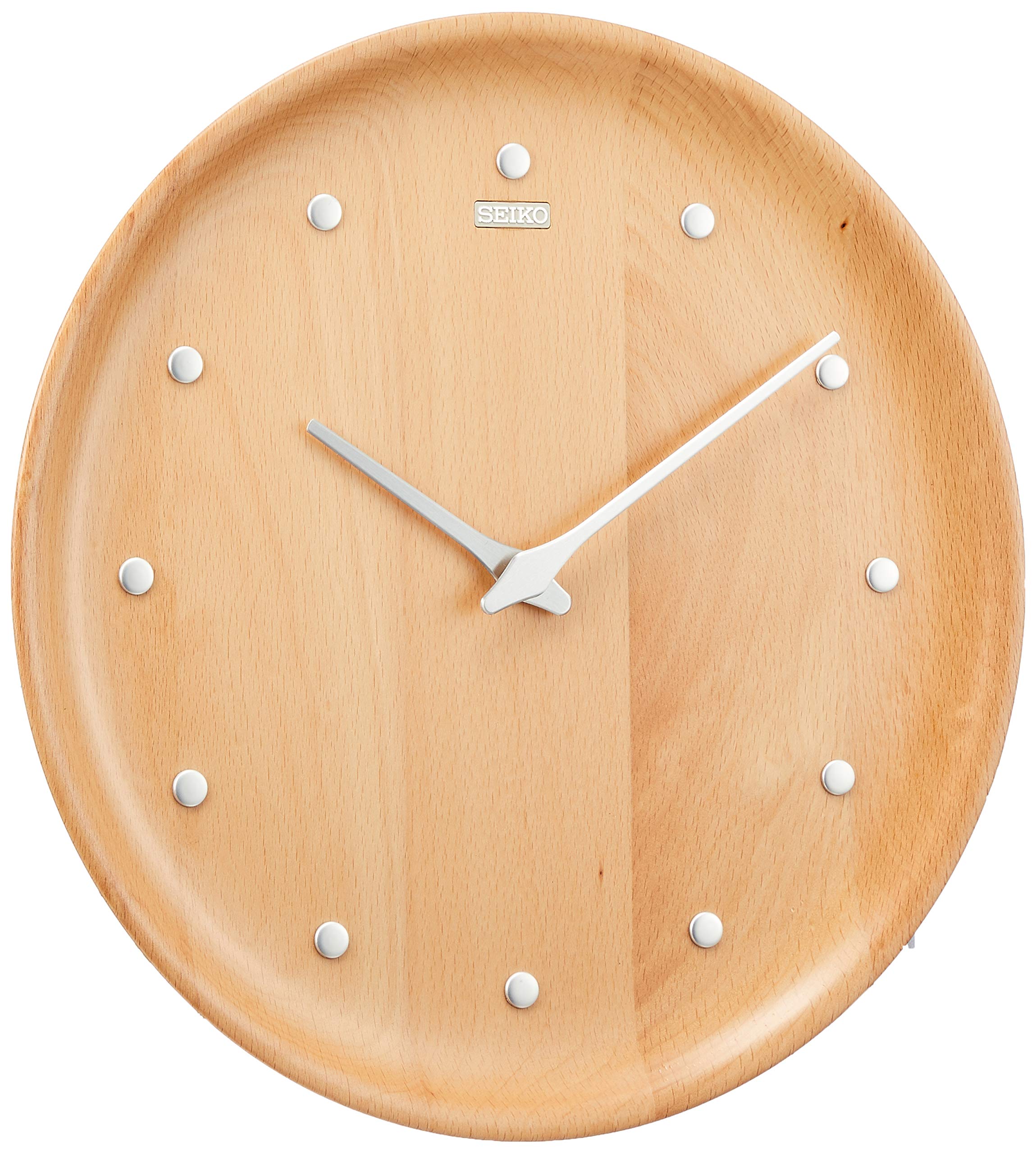 セイコークロック(Seiko Clock) 掛時計 天然色木地 直径270×37mm アナログ KX622H