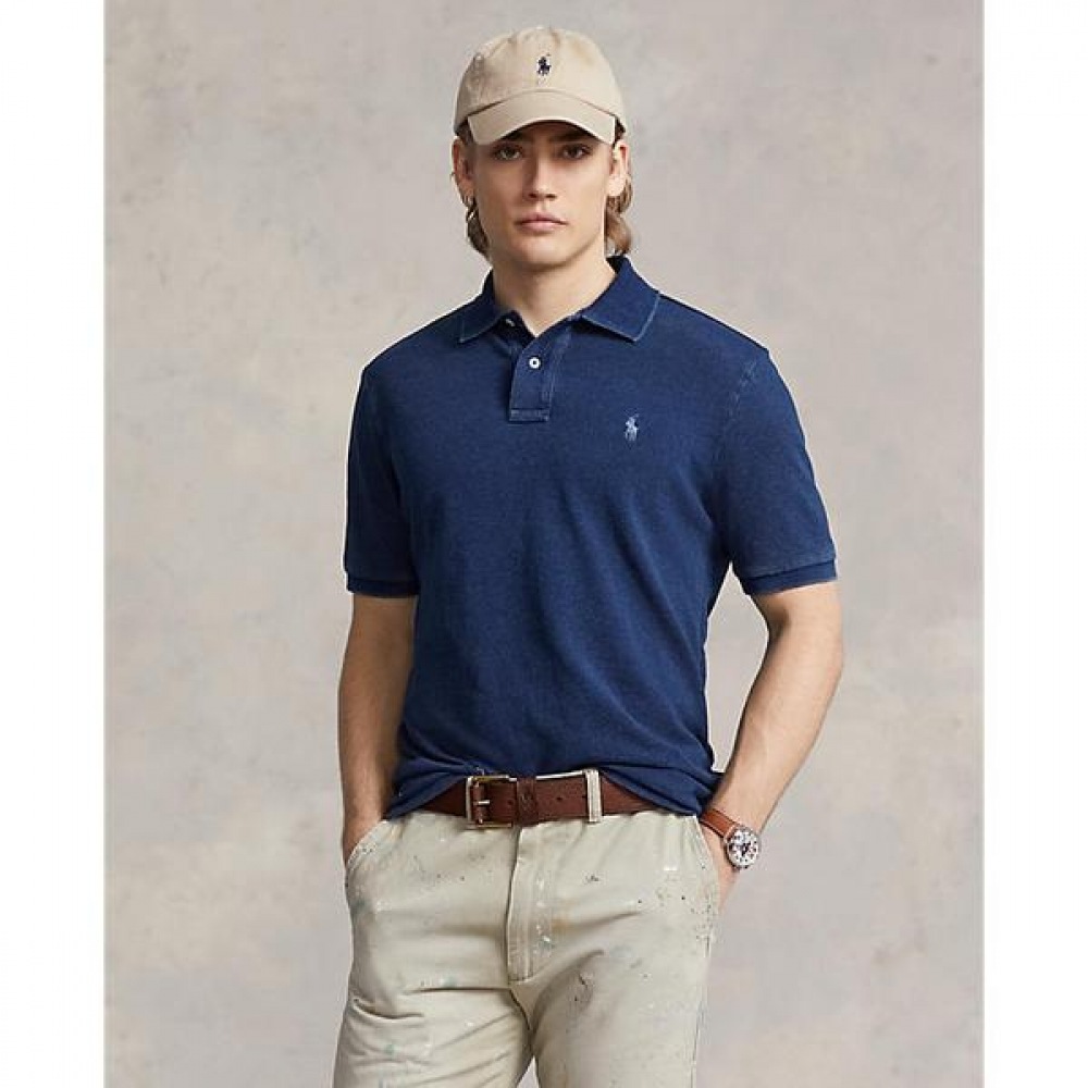 ポロ ラルフローレン メンズ スリム インディゴ メッシュ ポロシャツ MNPOKNI1N820163400 17,816円