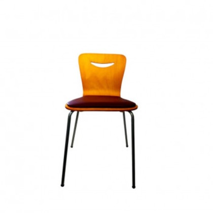 カフェチェアー PWチェアークレセントブラウン LFP-CS4039L-BR