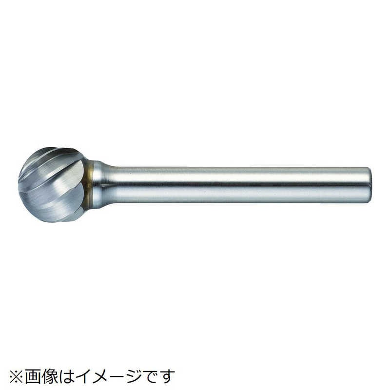 トラスコ中山　超硬バー 球型 Φ16X刃長14X軸6 アルミカット　TA8C160