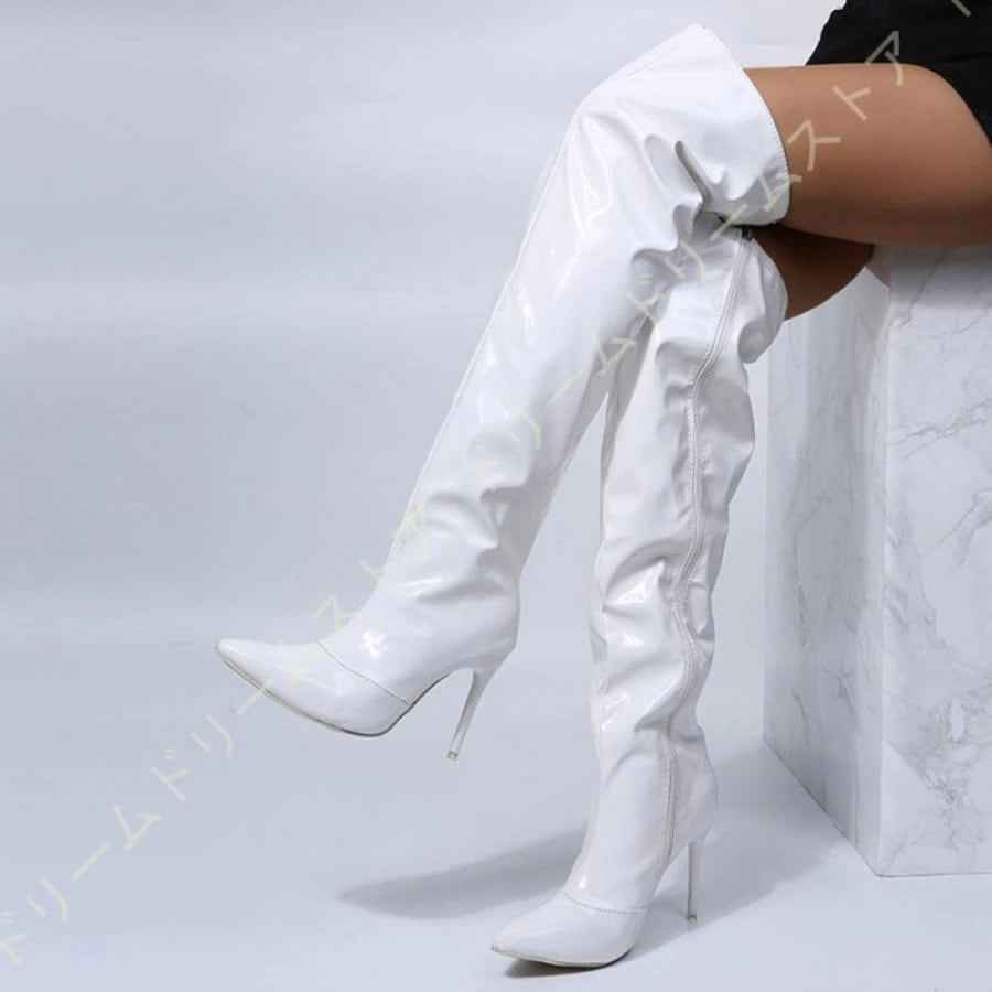 ピンヒール エナメル ポインテッドトゥ ロング 疲れない ダンス ロング レディース ハール 小さい サイ 6,321円