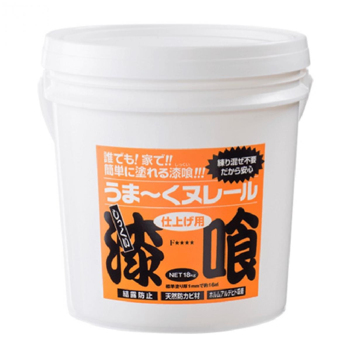 日本プラスター うま~くヌレール 18kg クリーム 漆喰 仕上げ用 塗り面積約16平米 DIY 吸湿 調湿