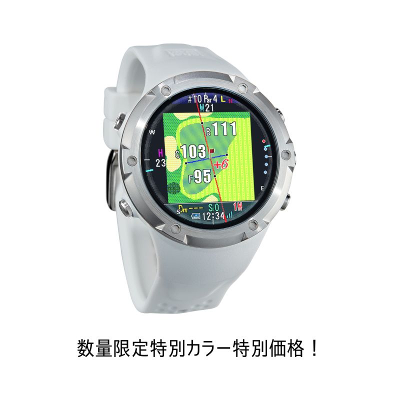 【限定カラー！数量限定特別価格！】Shot Navi ショットナビ ゴルフ距離計 Evolve PRO ホワイトｘシルバーｘシルバー