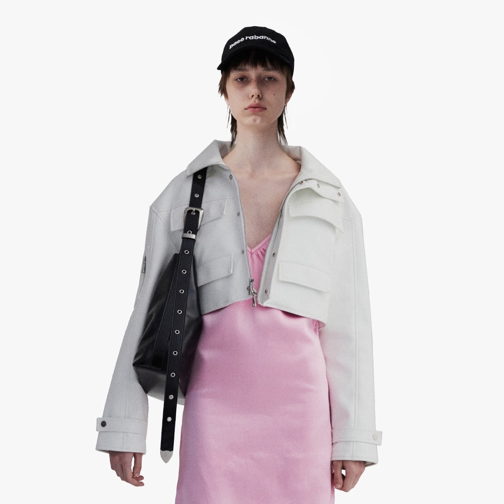 FIND KAPOOR ベルティオーバーバッグ 35 クリンクル付き-ブラック