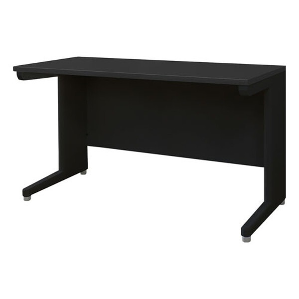 法人限定 Netforce LHD-126B-W-BK 本体ブラック 天板ブラック 平机 (幅1200×奥行600mm スリム) メーカー直送