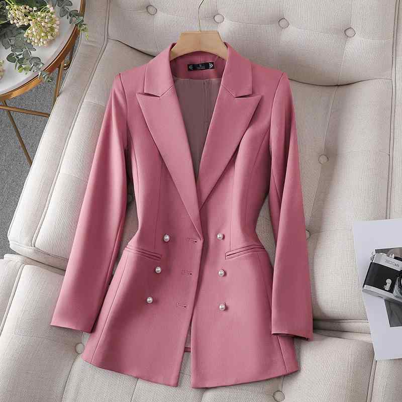 レディース 女性用 スプリングジャケット ブレザー ウエストシェイブ ビジネスジャケット 春秋 スタイリッシュ エレガント おしゃれ 通勤 オフィスワーク ショッピング タウンユース