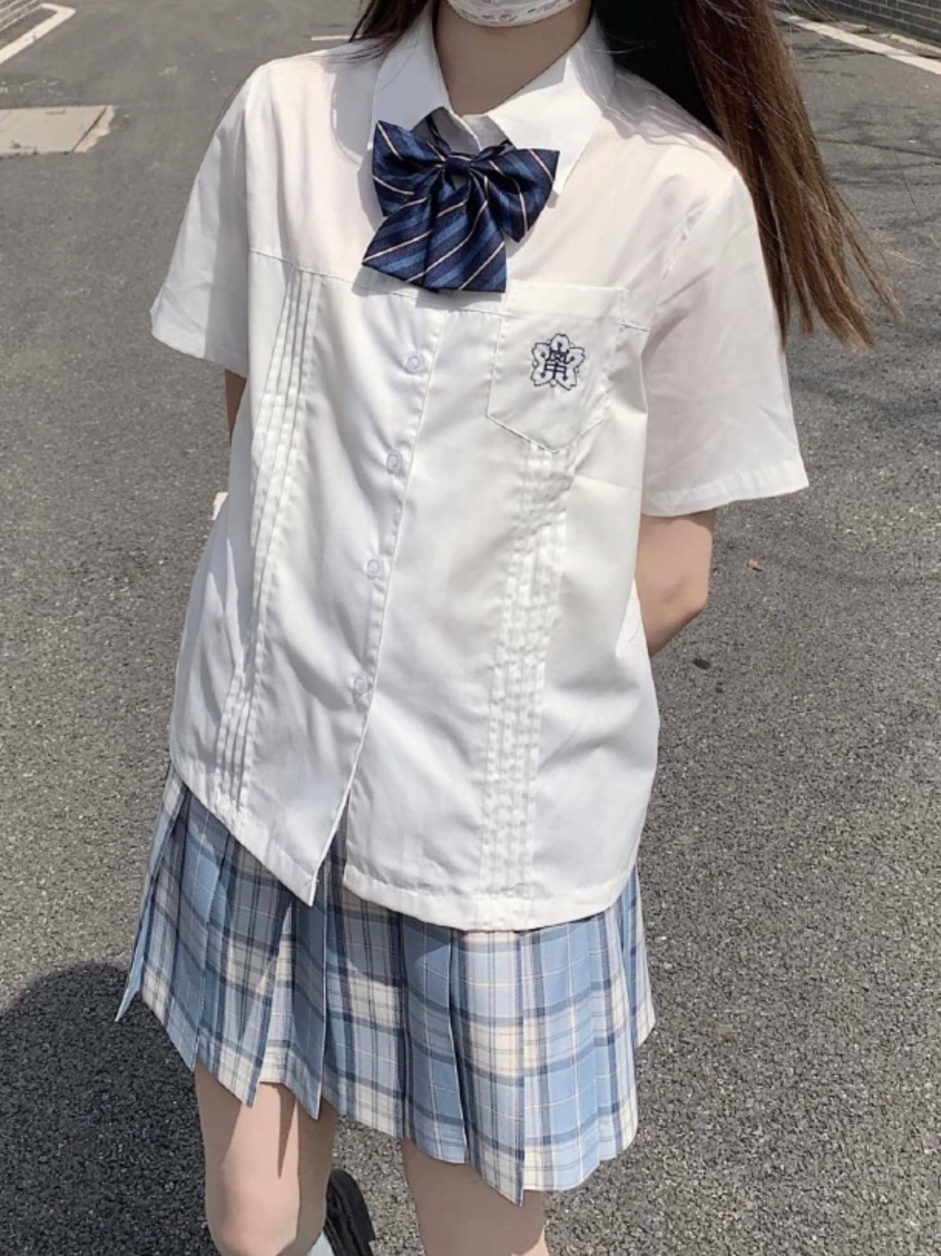 2025年の新！2枚セット学生服 スクールシャツ 女子 長袖半袖ブラウス 透け防止制服ワイシャツ卒業式入学式 A229