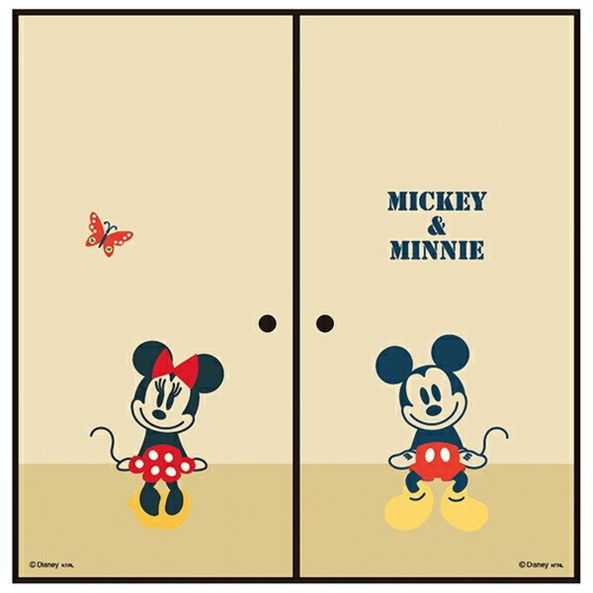 アサヒペン ふすま紙 ディズニー ミッキー＆ミニー クラフト NTLD-001F 92cm×182cm 2枚組 襖紙 襖張り替え 襖リメイク 5,471円