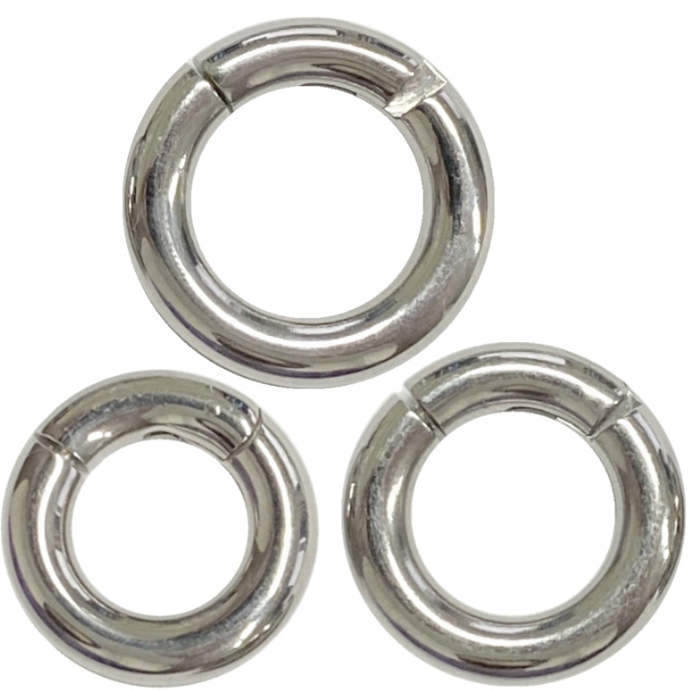 ボディピアス G23チタン セグメントリング ゲージ4G 銀色 ニッケルフリー 定番 真円型 シンプル 耳 軟骨 ヘリックス 口 舌 鼻 乳首 外れにくい ファースト tsc4gxxxxxxxx