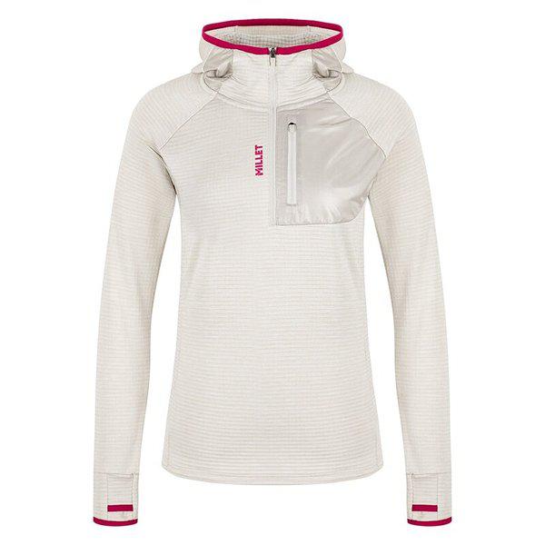 Tシャツ 女性 冬 長袖 フード付きTシャツ MRUWT57420_IC