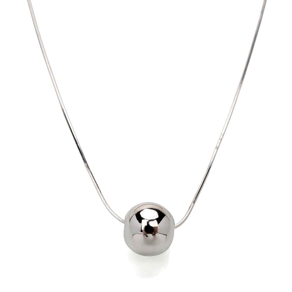 シルバー925 ボールネックレス [cn023]