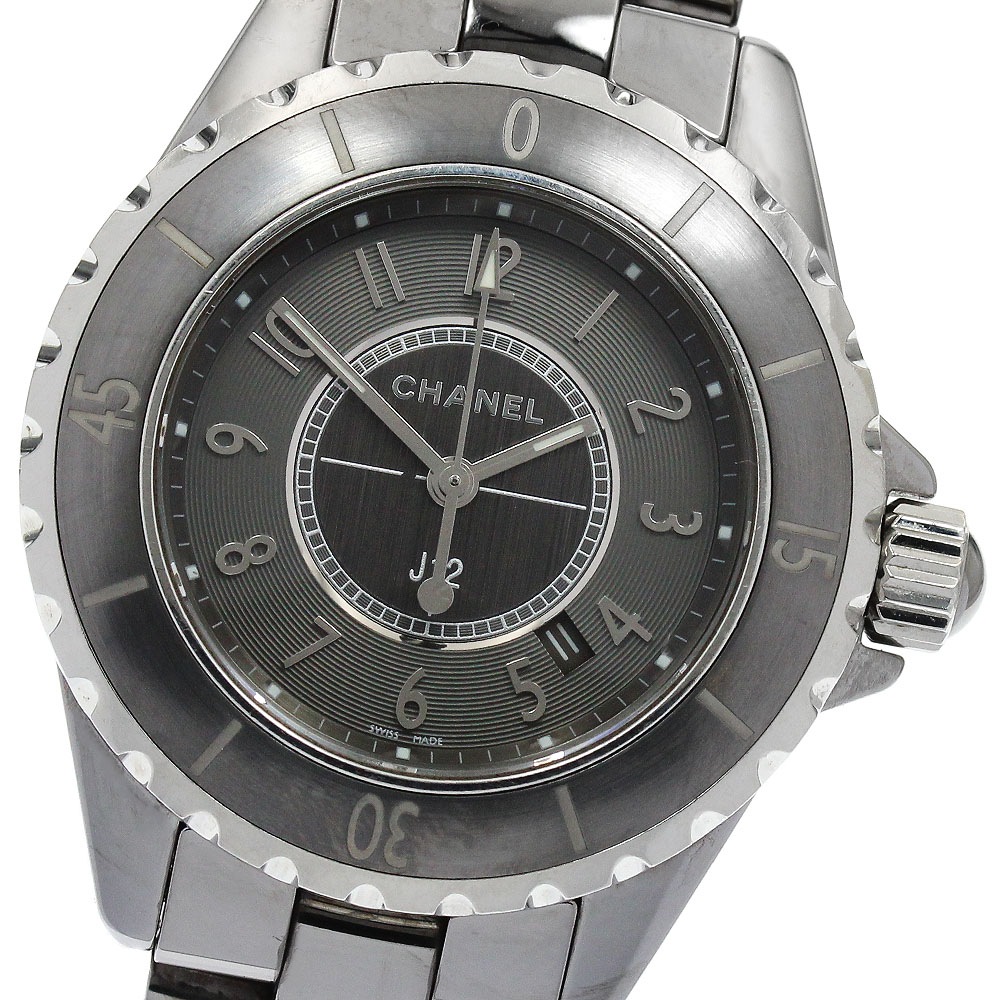 シャネル CHANEL H2978 J12 クロマティック デイト クォーツ レディース _899198【中古】