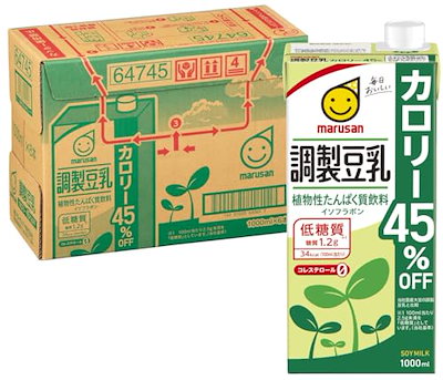 他サイト： 調製豆乳 カロリー45%オフ 1L×6本の商品画像
