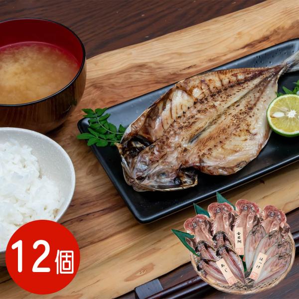 五島灘の塩 干物詰合せ 12尾セット / 国産 冷凍