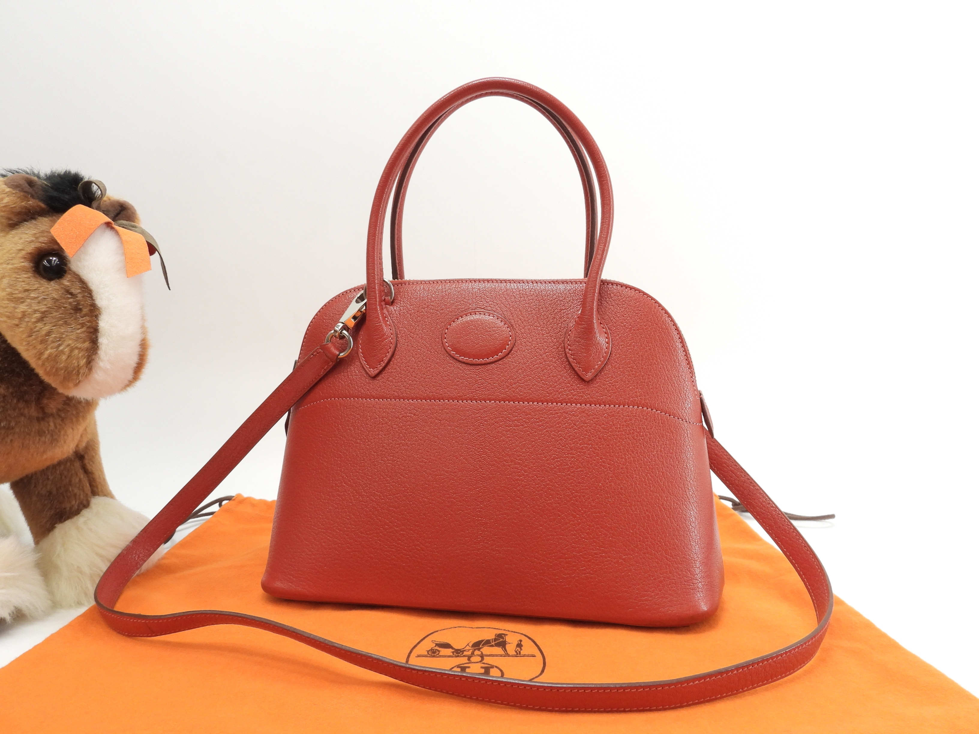 ボリード27 シェールブ 赤 ミニハンドバッグ s付トートバッグ@H 2