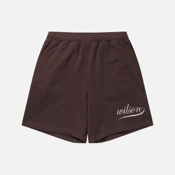 半ズボン JQS W241003LFH31-BRN ユニ テクコットン 半ズボン