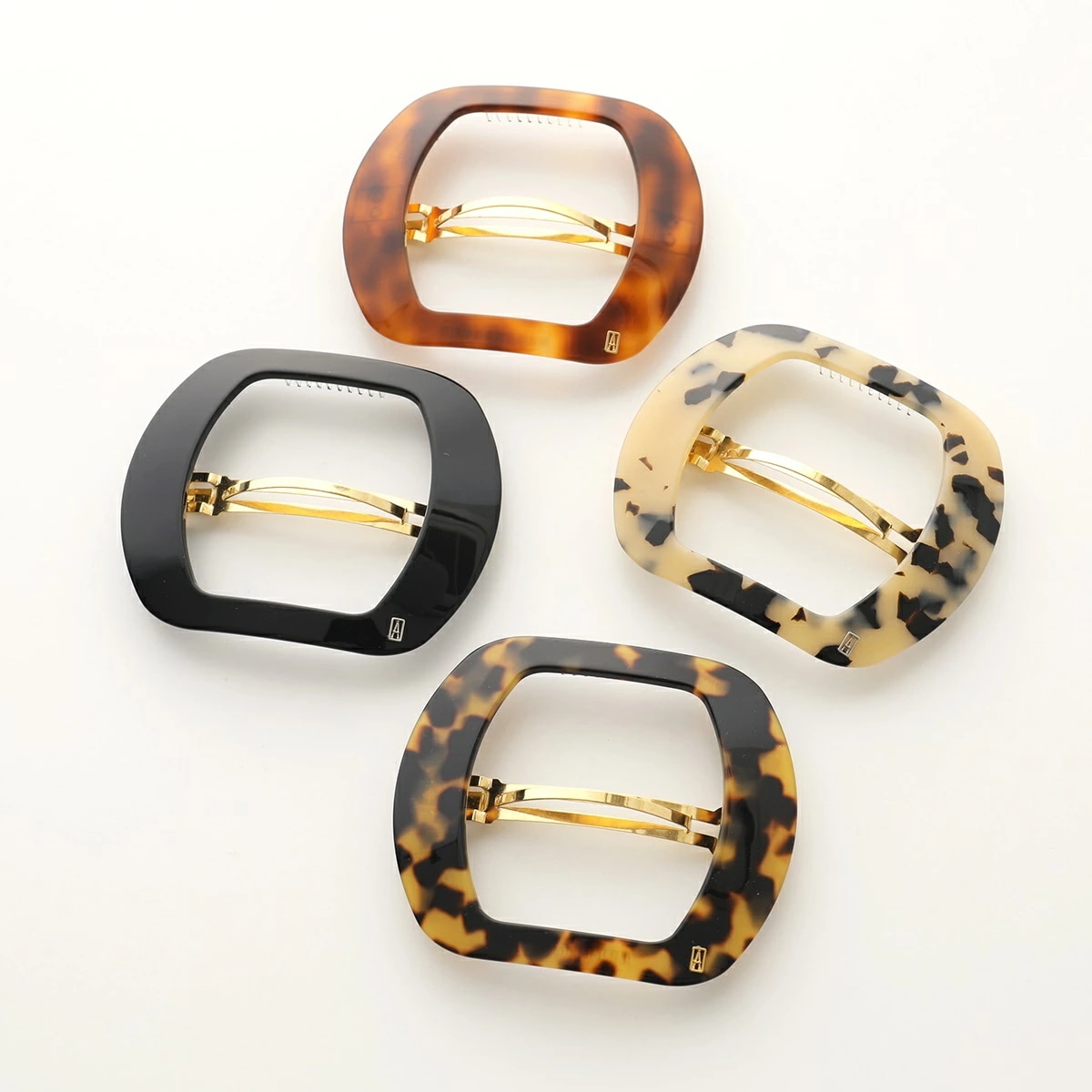 ALEXANDRE DE PARIS アレクサンドル ドゥ パリ バレッタ AA8 14541 03 CATOGAN BASIC レディース スクエア 髪留め ヘアアクセサリーカラー4色